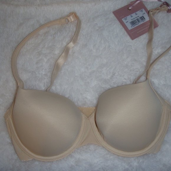 Panache Porcelain Moulded Bra 3376 Beige Size 30D - Picture 5 of 8